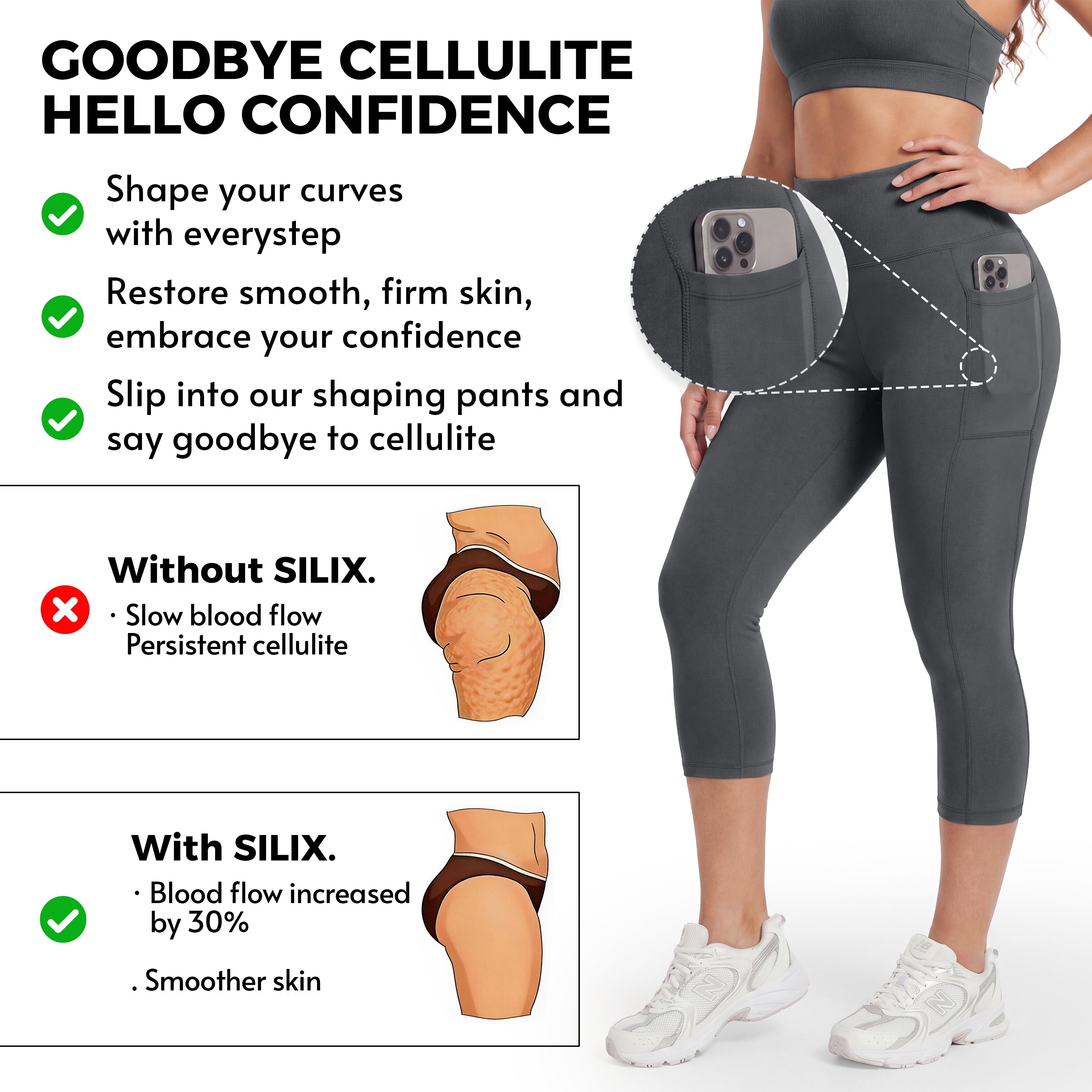 SILIX™ Capri Pants for Tummy Control and Butt Lifting