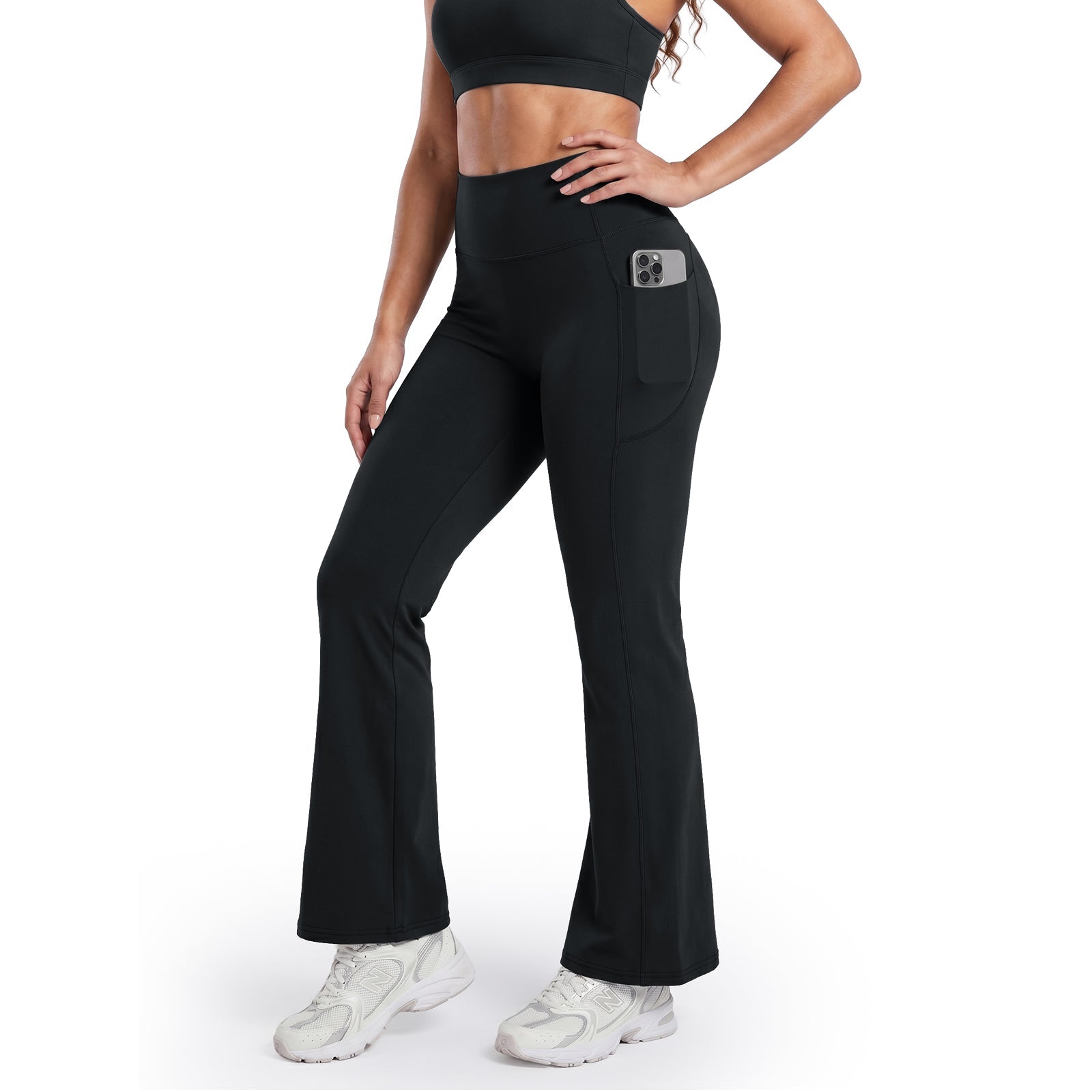 Leggings de Cintura Alta con Control Abdomen y Bolsillos