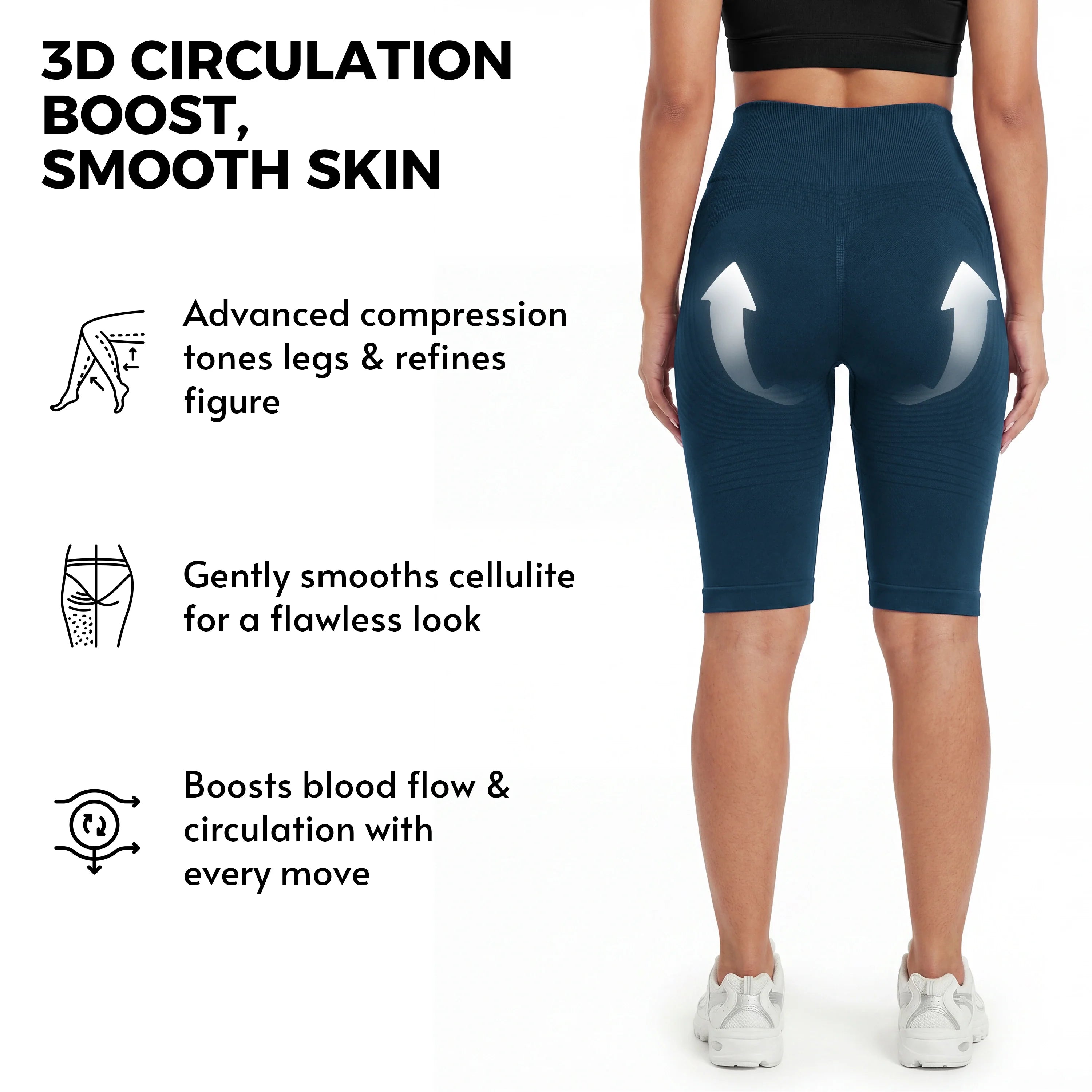 3D Anticellulite Short Leggings