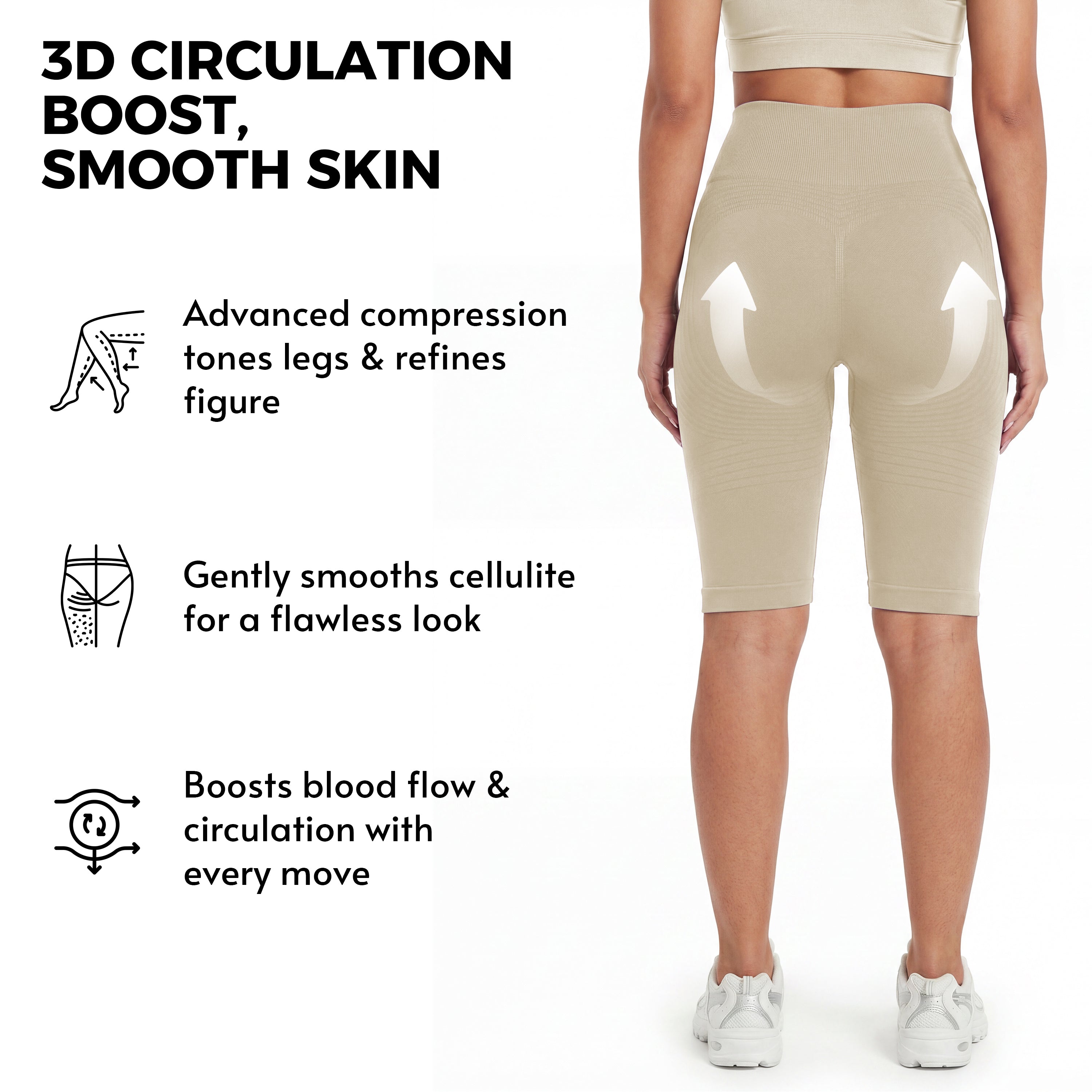 3D Anticellulite Short Leggings