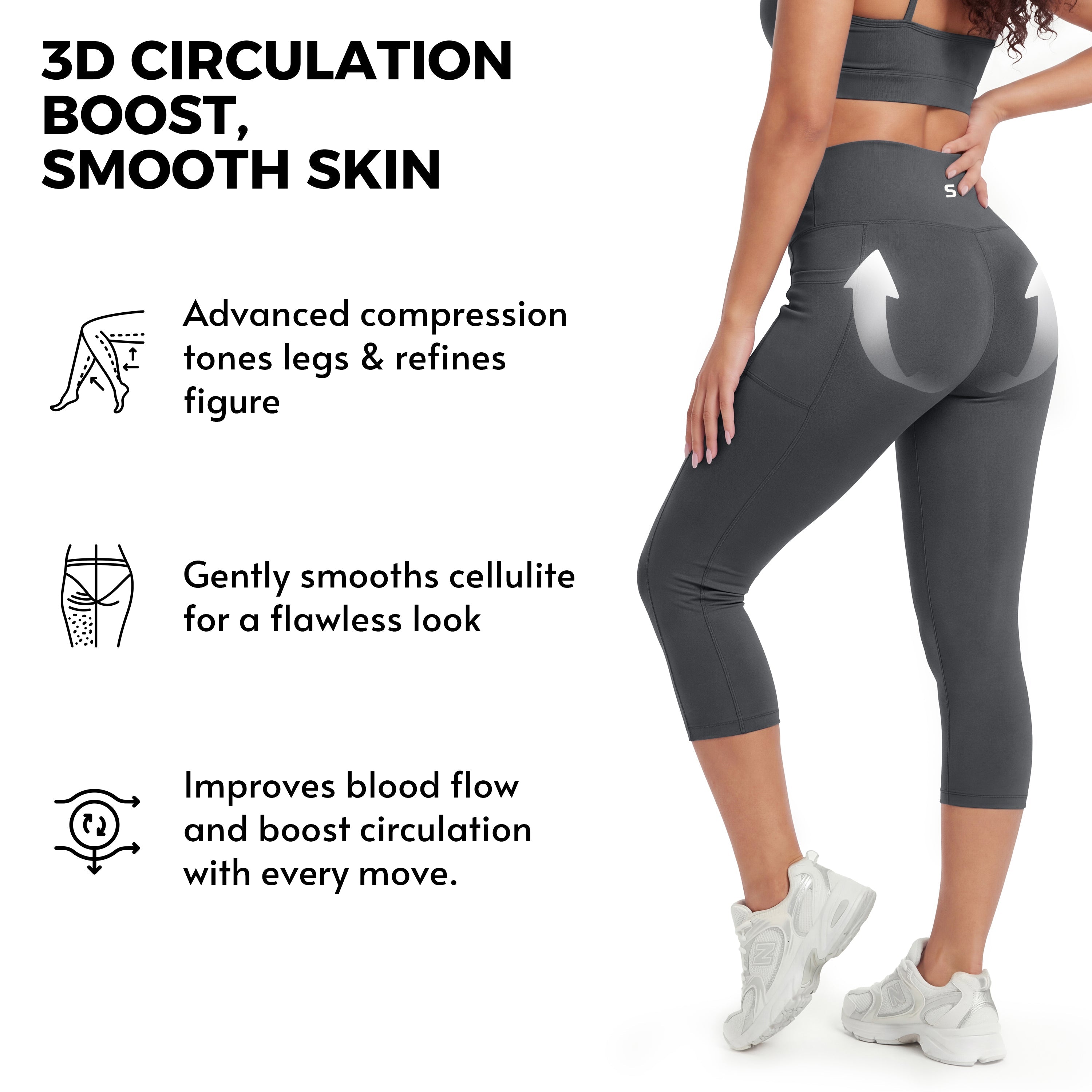 SILIX™ Capri Pants for Tummy Control and Butt Lifting