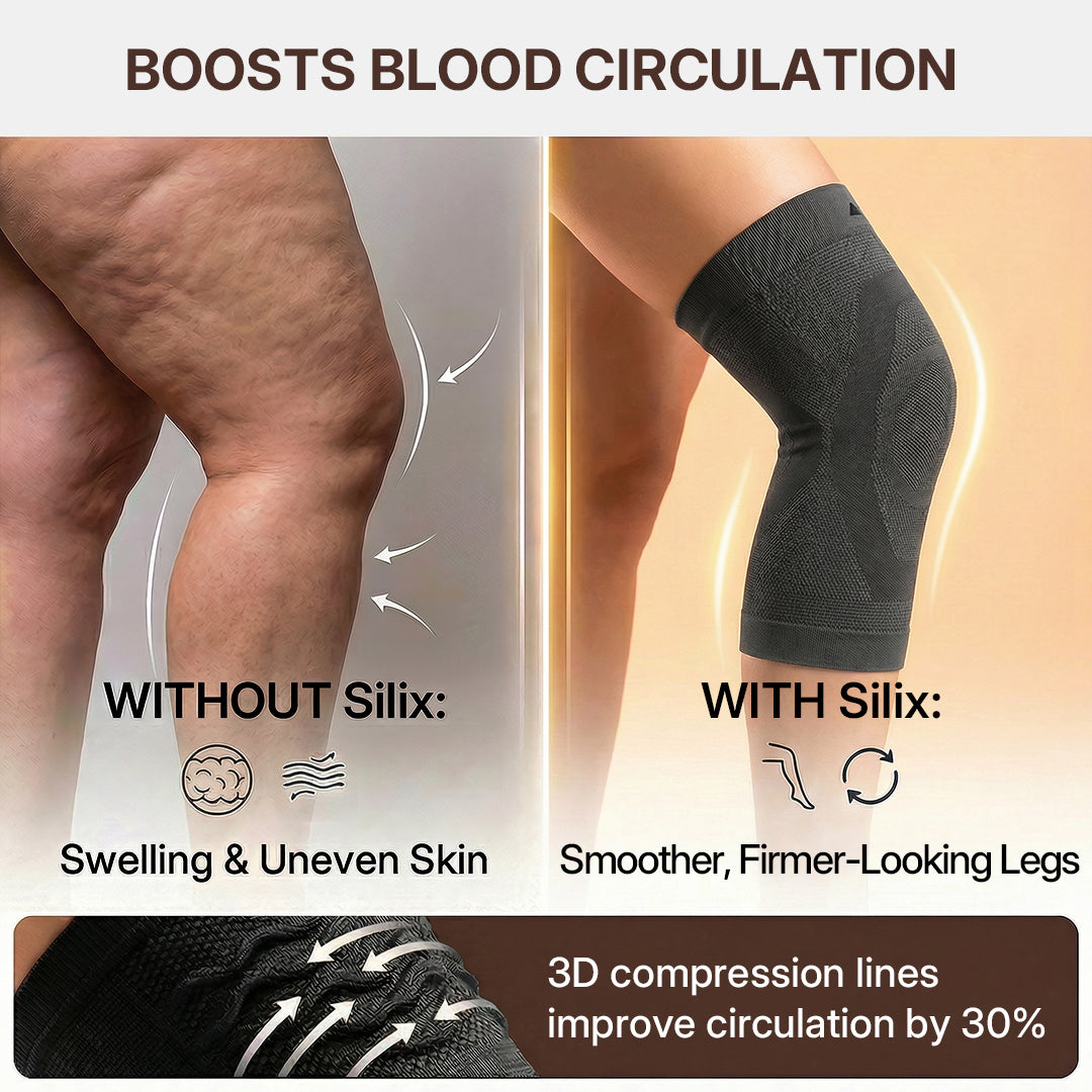 Silix™ Mangas de Compresión 3D para Rodillas – ¡Despídete de las Piernas Flácidas y Desiguales!
