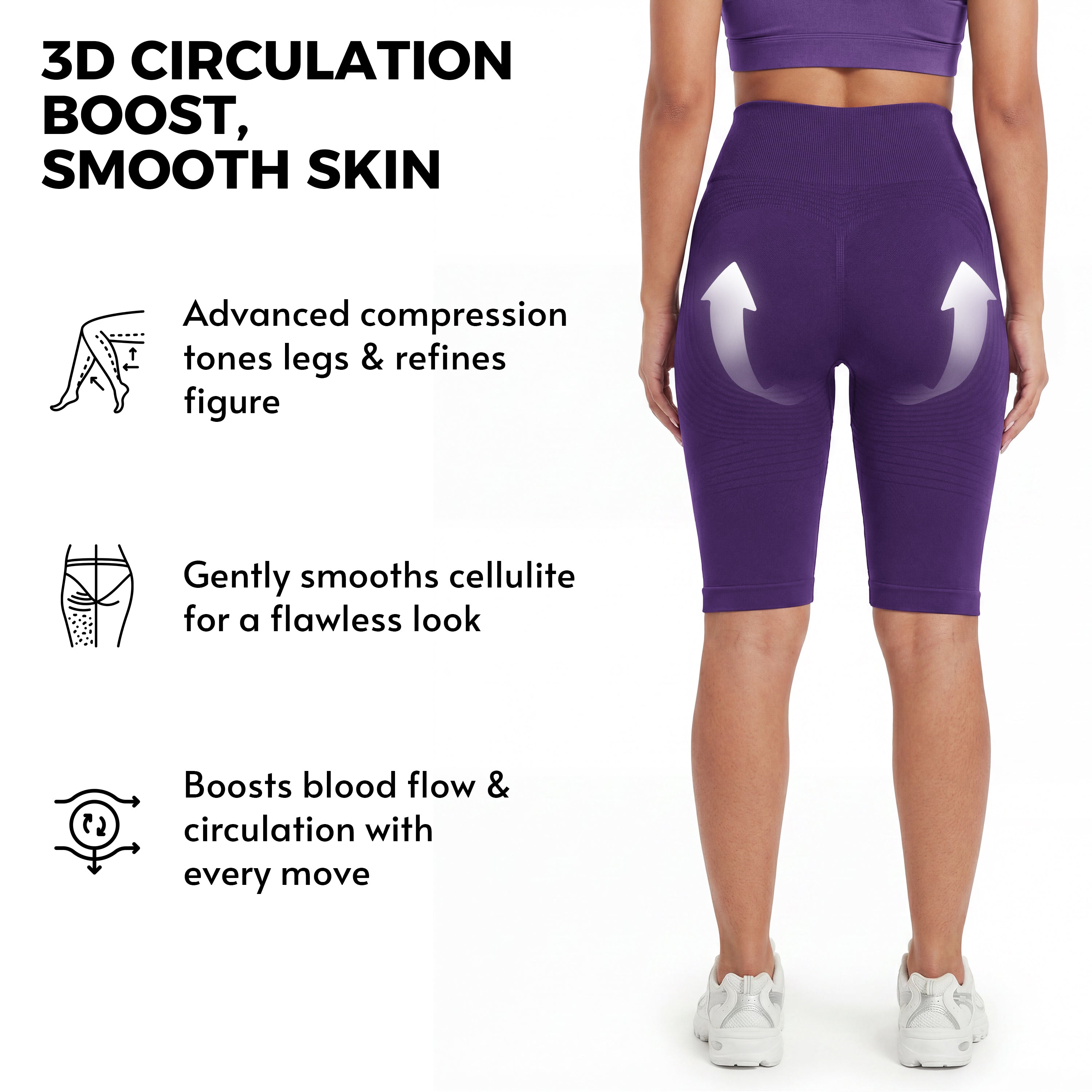 3D Anticellulite Short Leggings