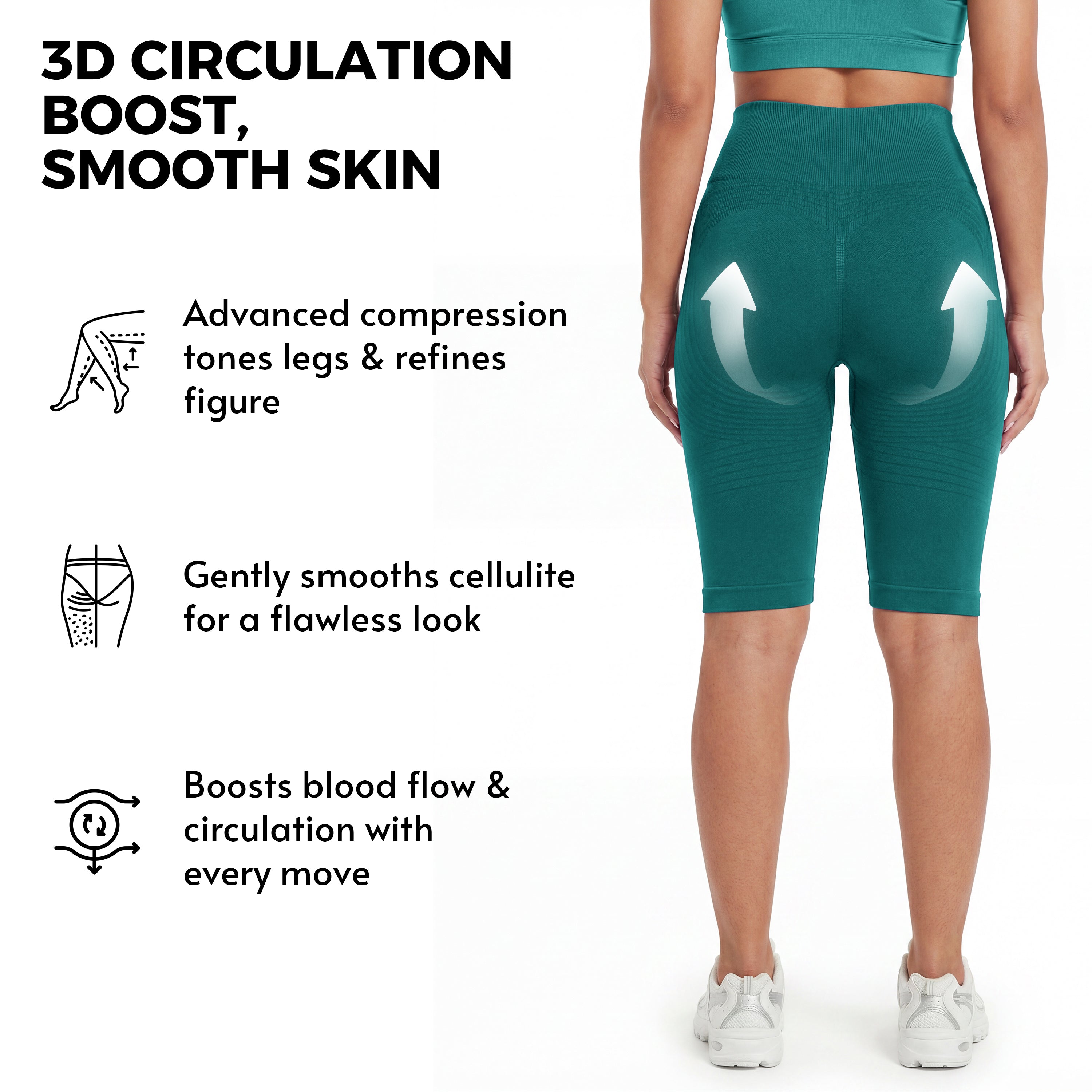 3D Anticellulite Short Leggings