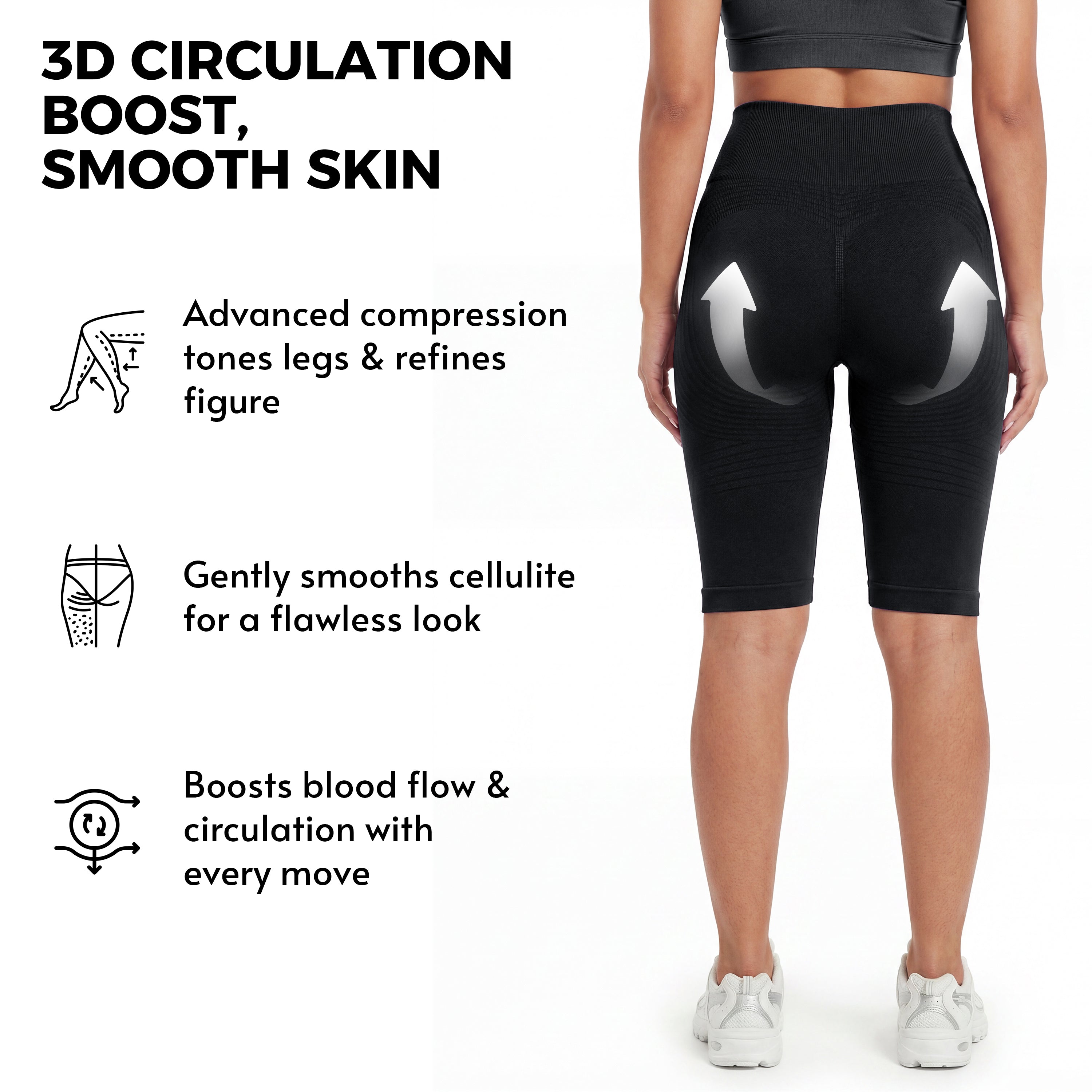 3D Anticellulite Short Leggings