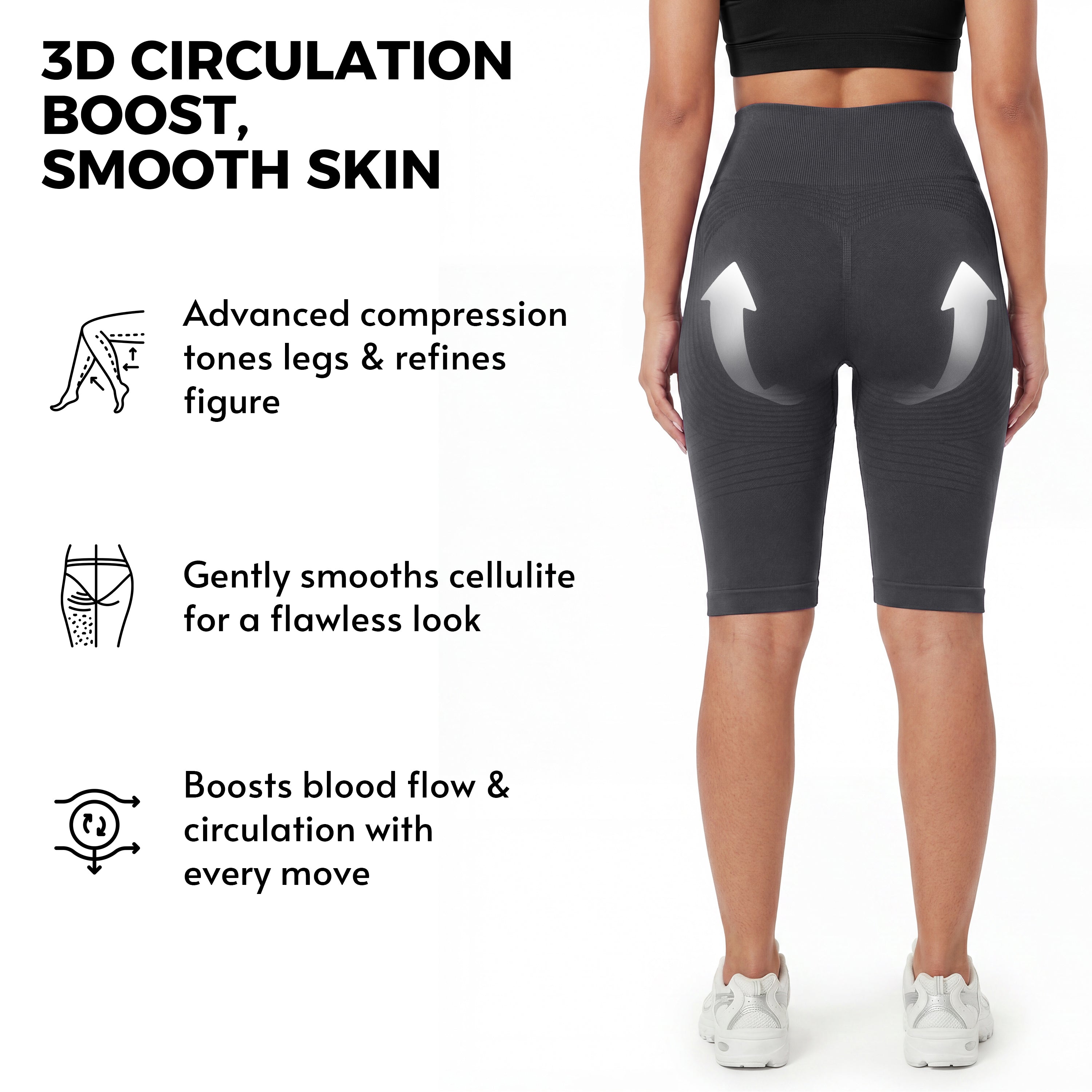 3D Anticellulite Short Leggings