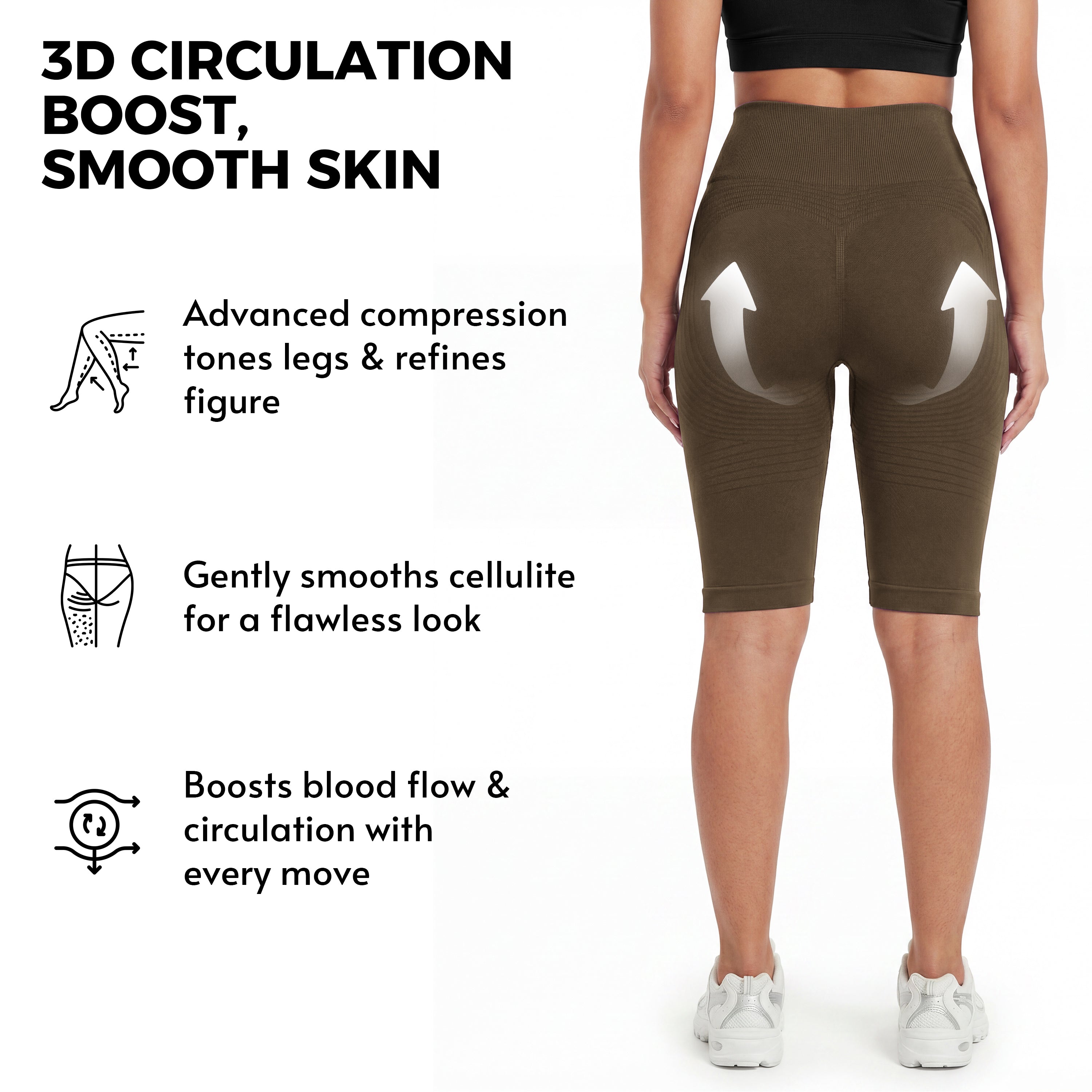 3D Anticellulite Short Leggings