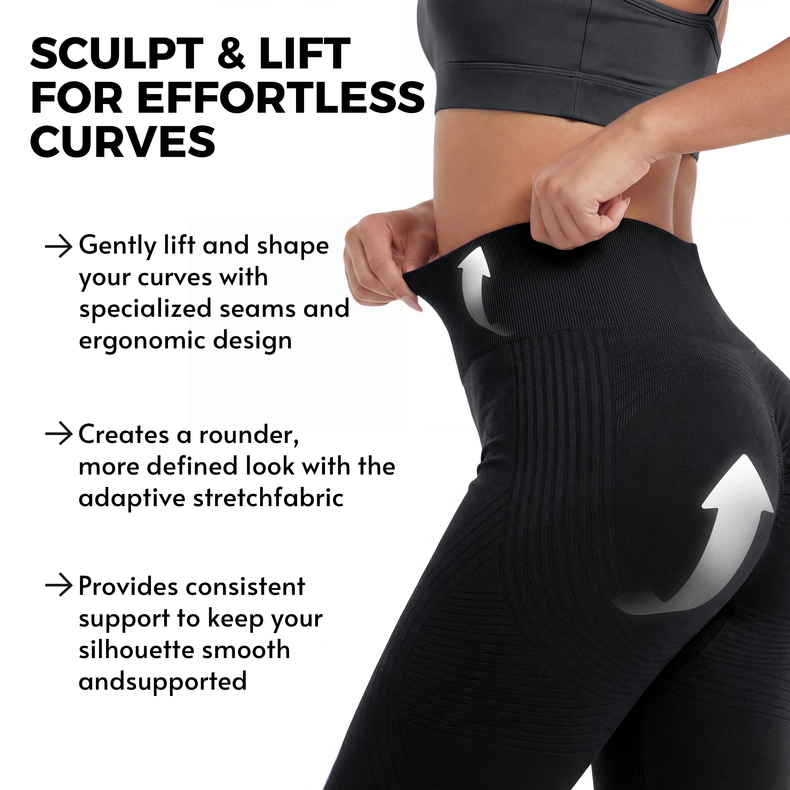 3D Anticellulite Short Leggings