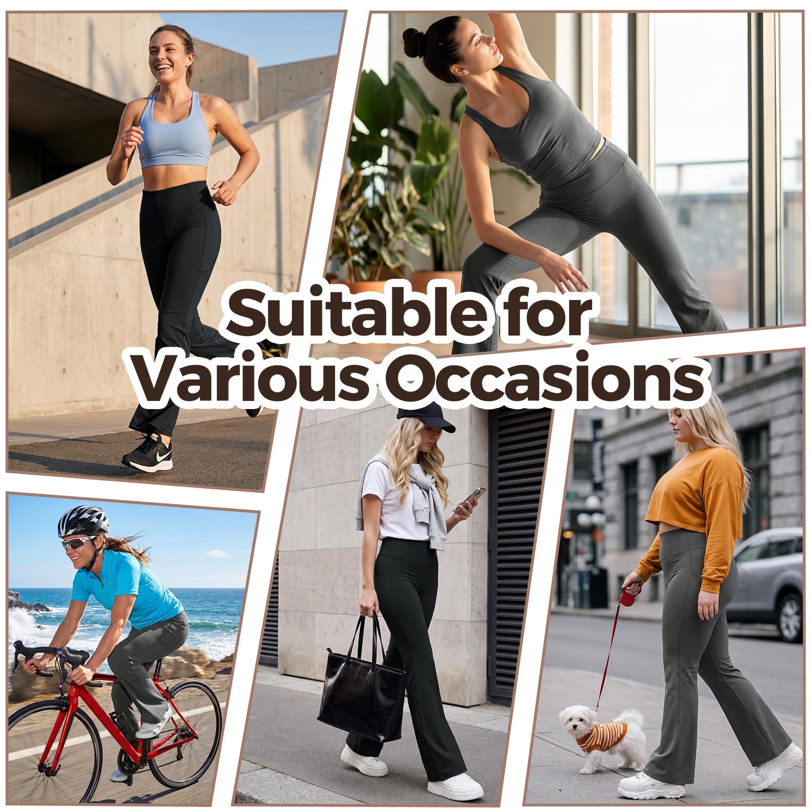 Leggings de Cintura Alta con Control Abdomen y Bolsillos