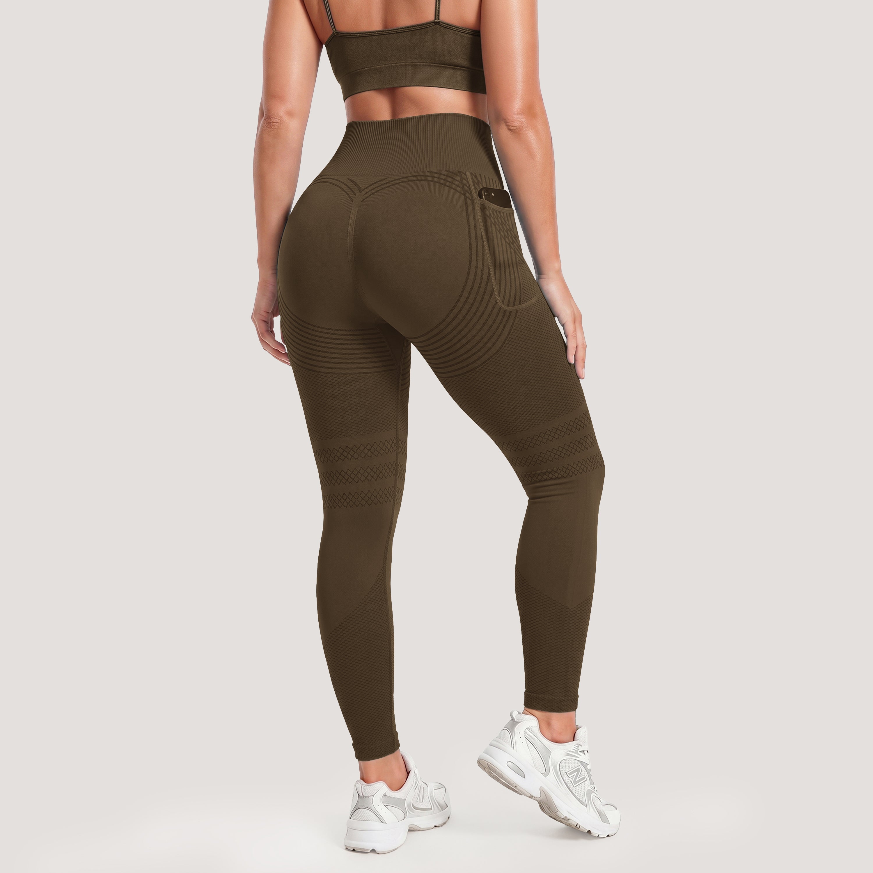 Sculpting Anti-Cellulite Leggings with Right Side Pocket by Silix