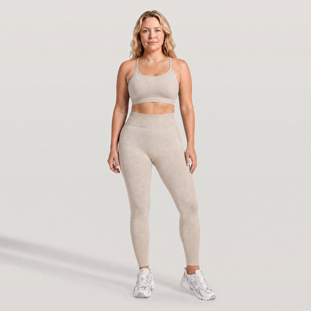 Leggings de Cintura Alta con Control Abdomen 3D CelluSmooth | Silix