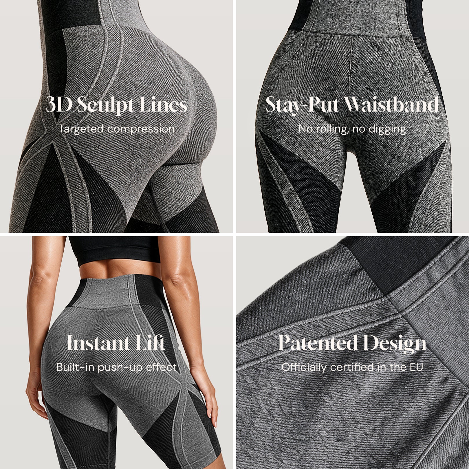 Silix 3D Cellusmooth 8'' Compression and Contouring Shorts