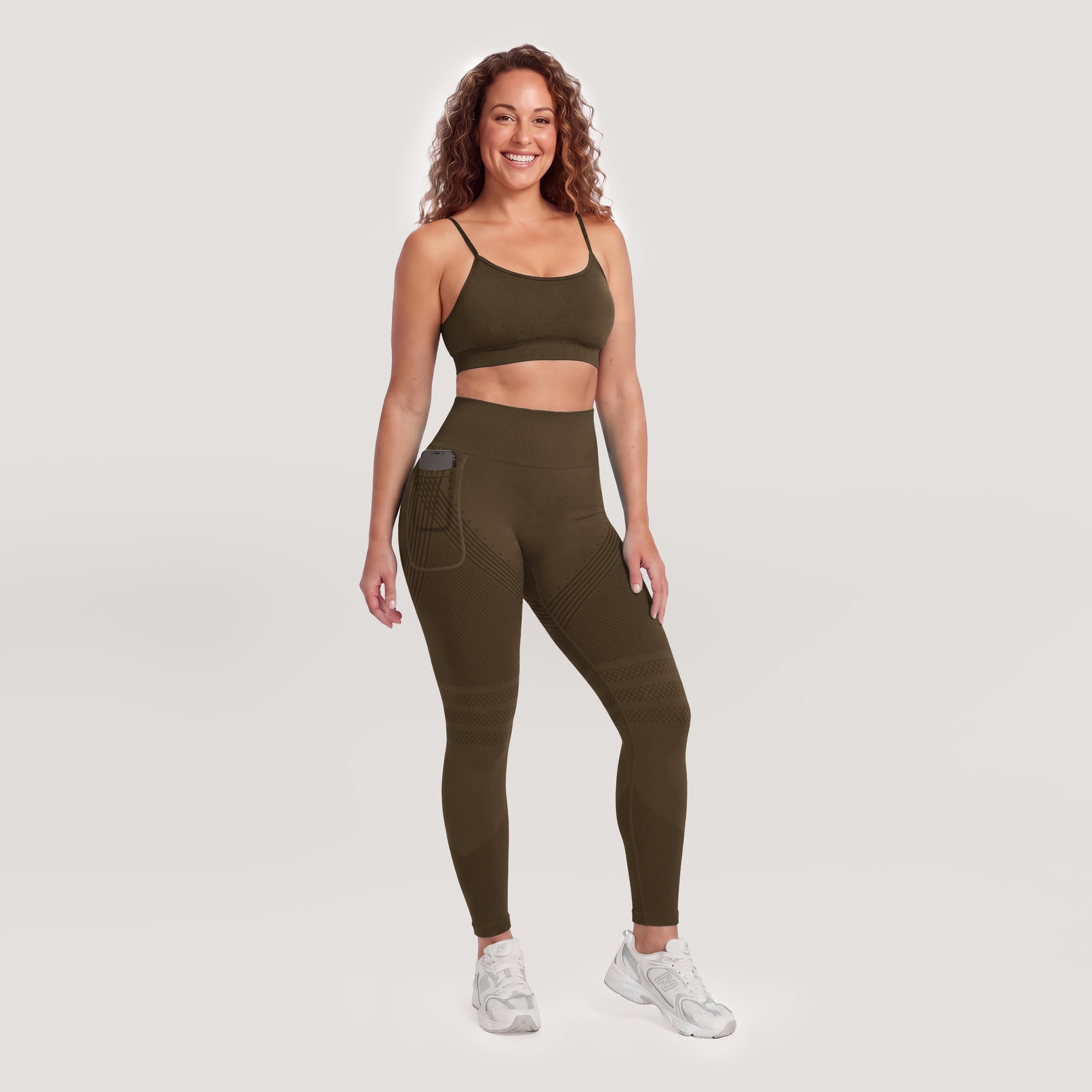 Sculpting Anti-Cellulite Leggings with Right Side Pocket by Silix