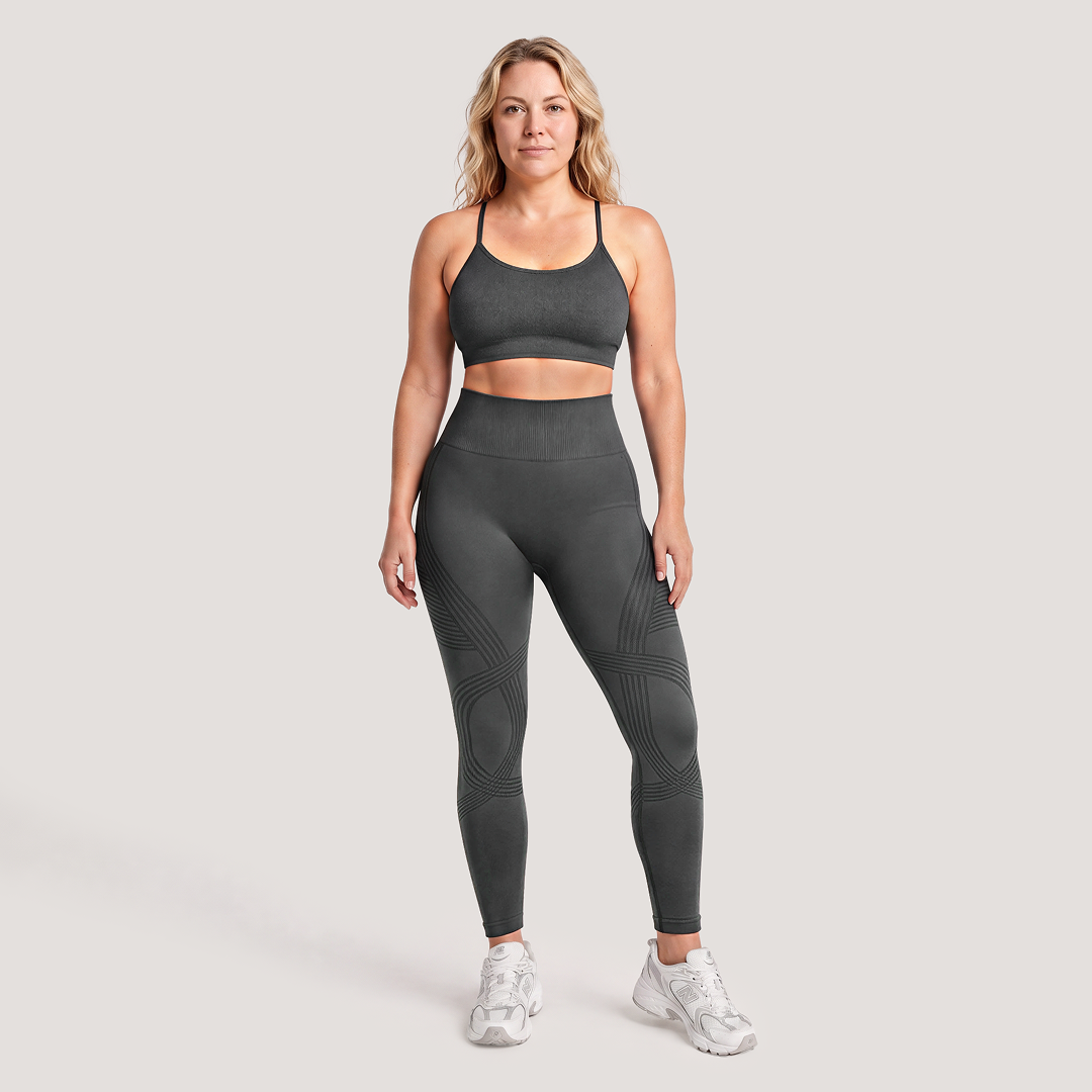 3D CelluSmooth High-Waisted Anti-Cellulite Wide Leggings | Silix