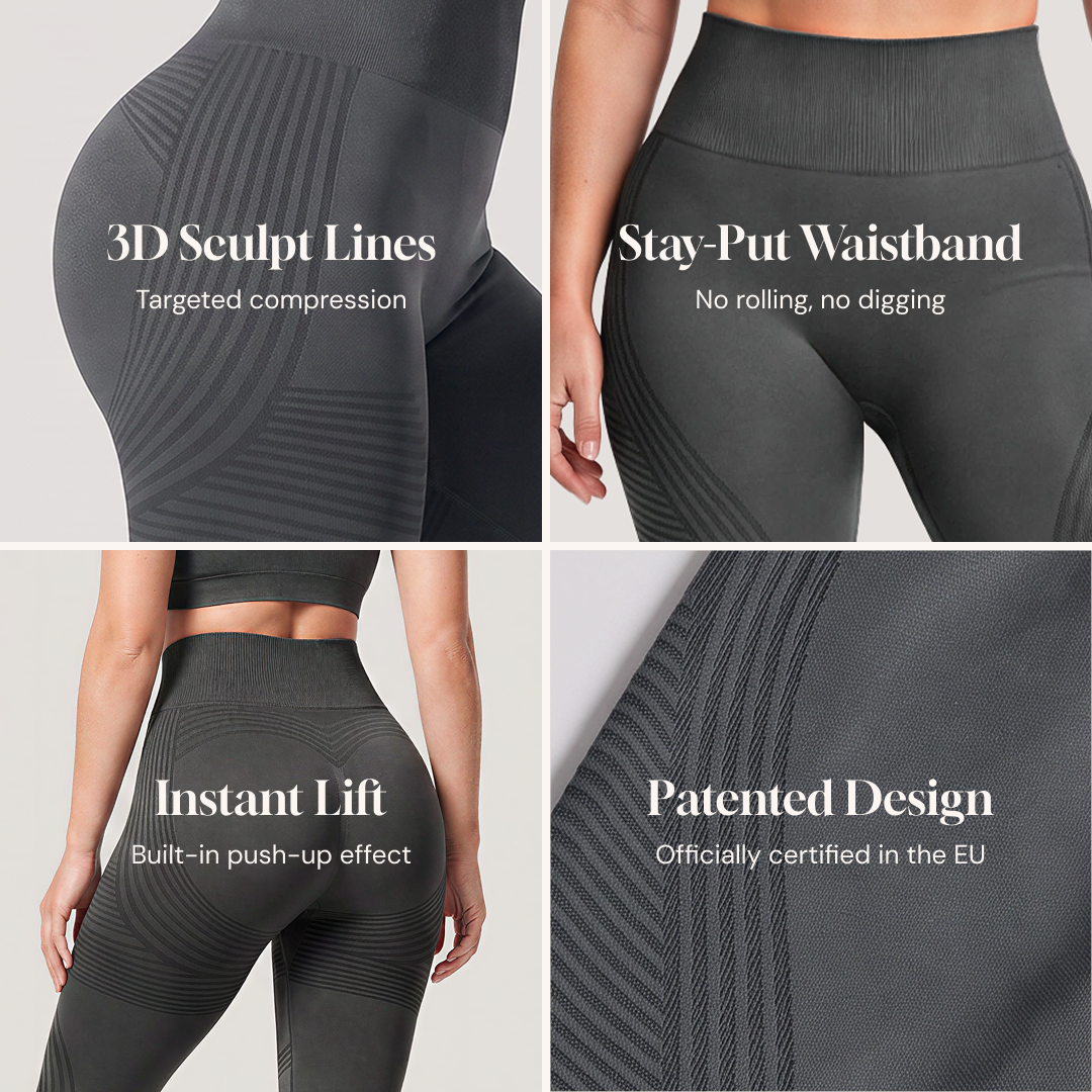 3D CelluSmooth High-Waisted Anti-Cellulite Wide Leggings | Silix