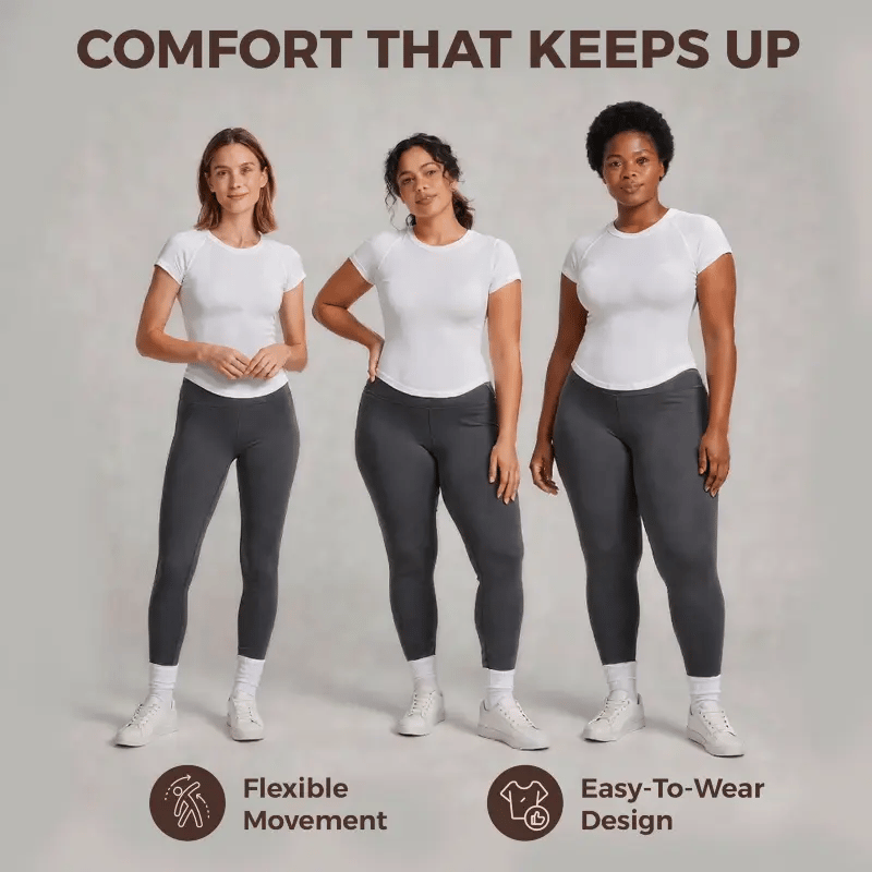 Silix ShapeFlow Camiseta de Cuello Redondo | Optimizada para Movimiento y Comodidad