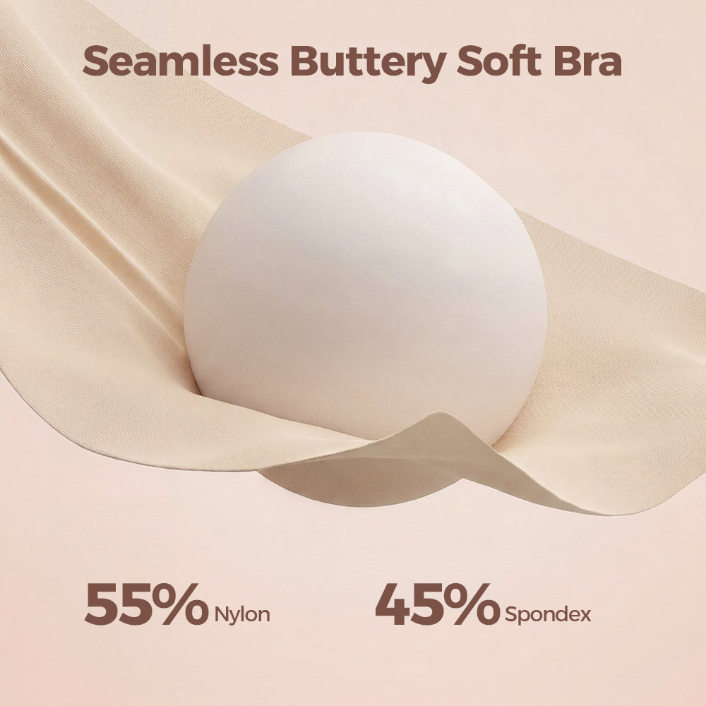 Sostén Sin Costuras Ultra Suave, Sujetador Gel 360° con Cobertura Completa para Busto Generoso
