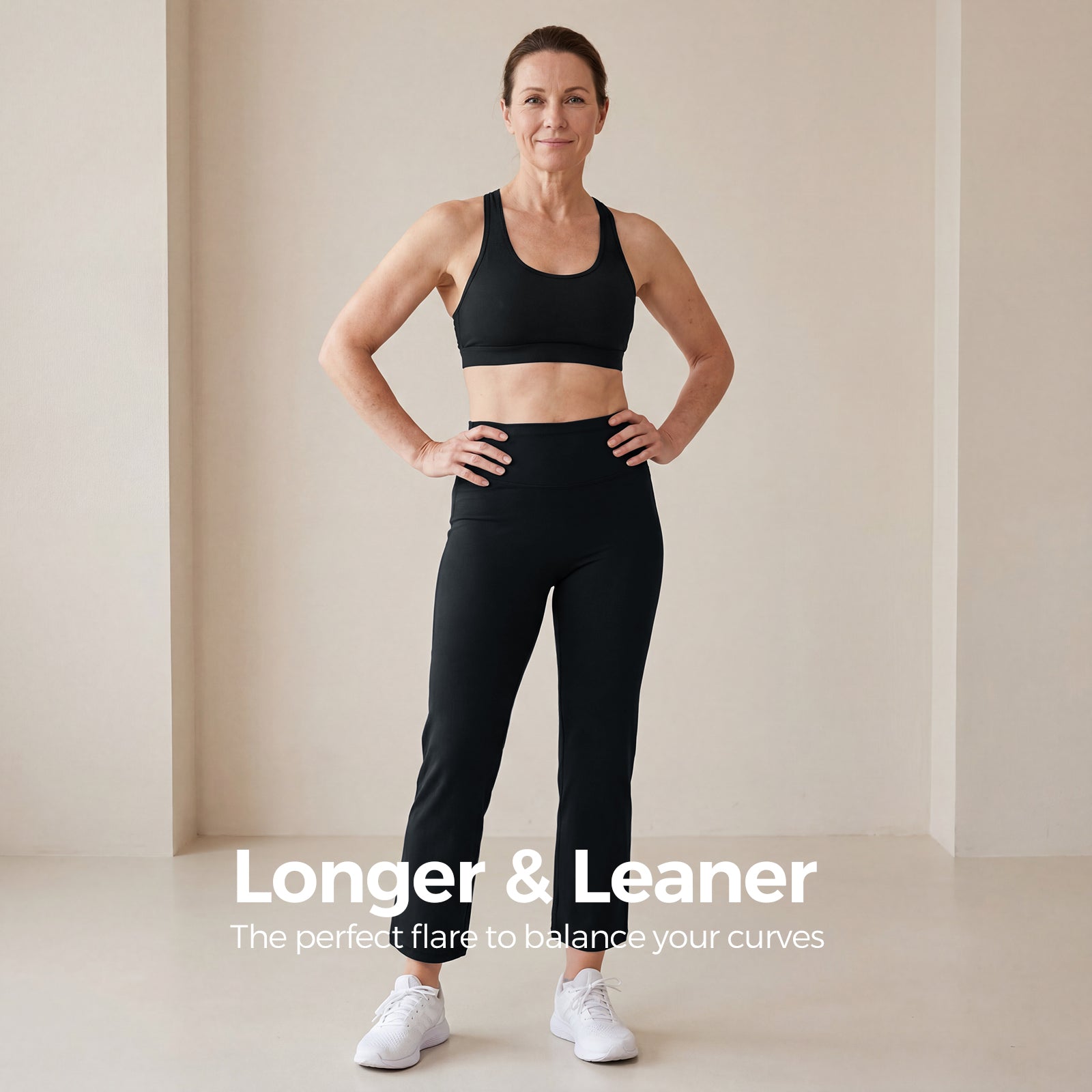 High-Waisted SculptFlare 3D Capri Leggings