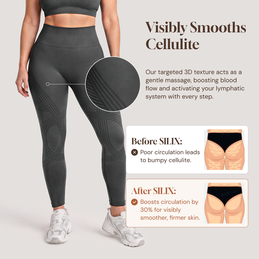 3D CelluSmooth High-Waisted Anti-Cellulite Wide Leggings | Silix