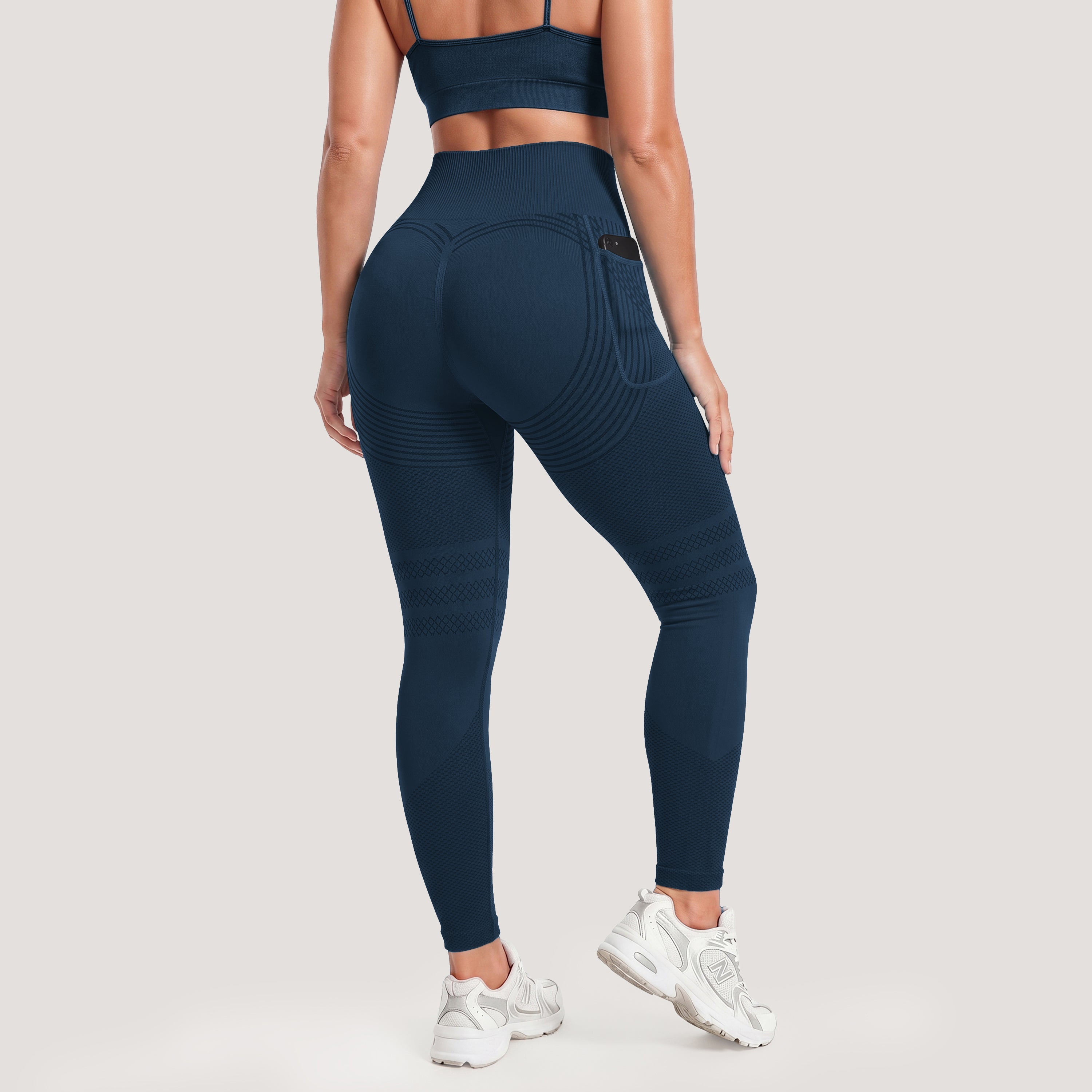 Sculpting Anti-Cellulite Leggings with Right Side Pocket by Silix