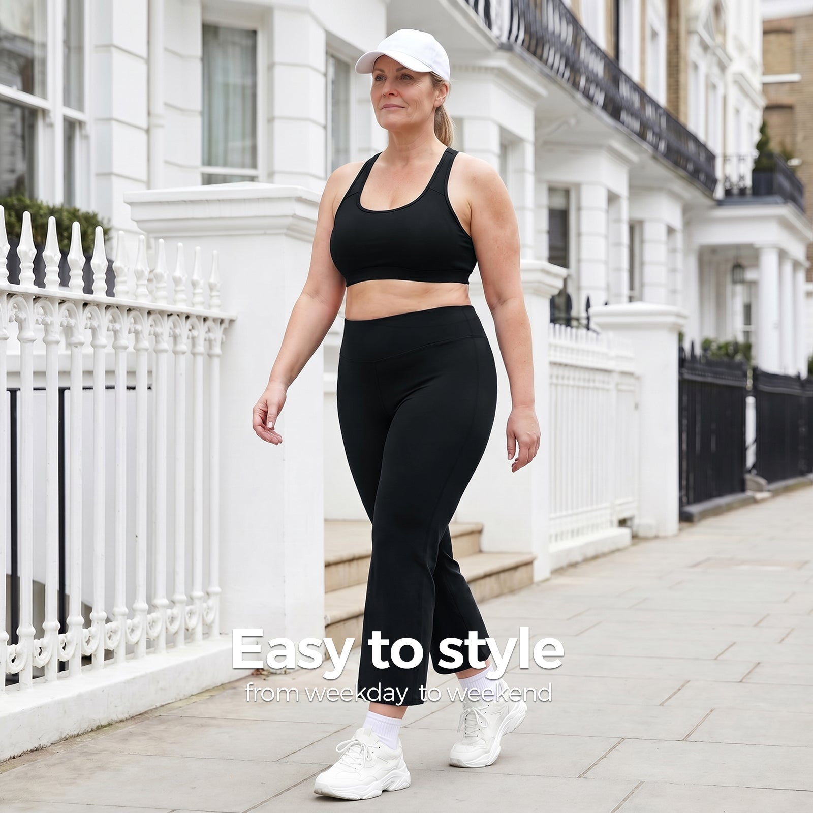 High-Waisted SculptFlare 3D Capri Leggings