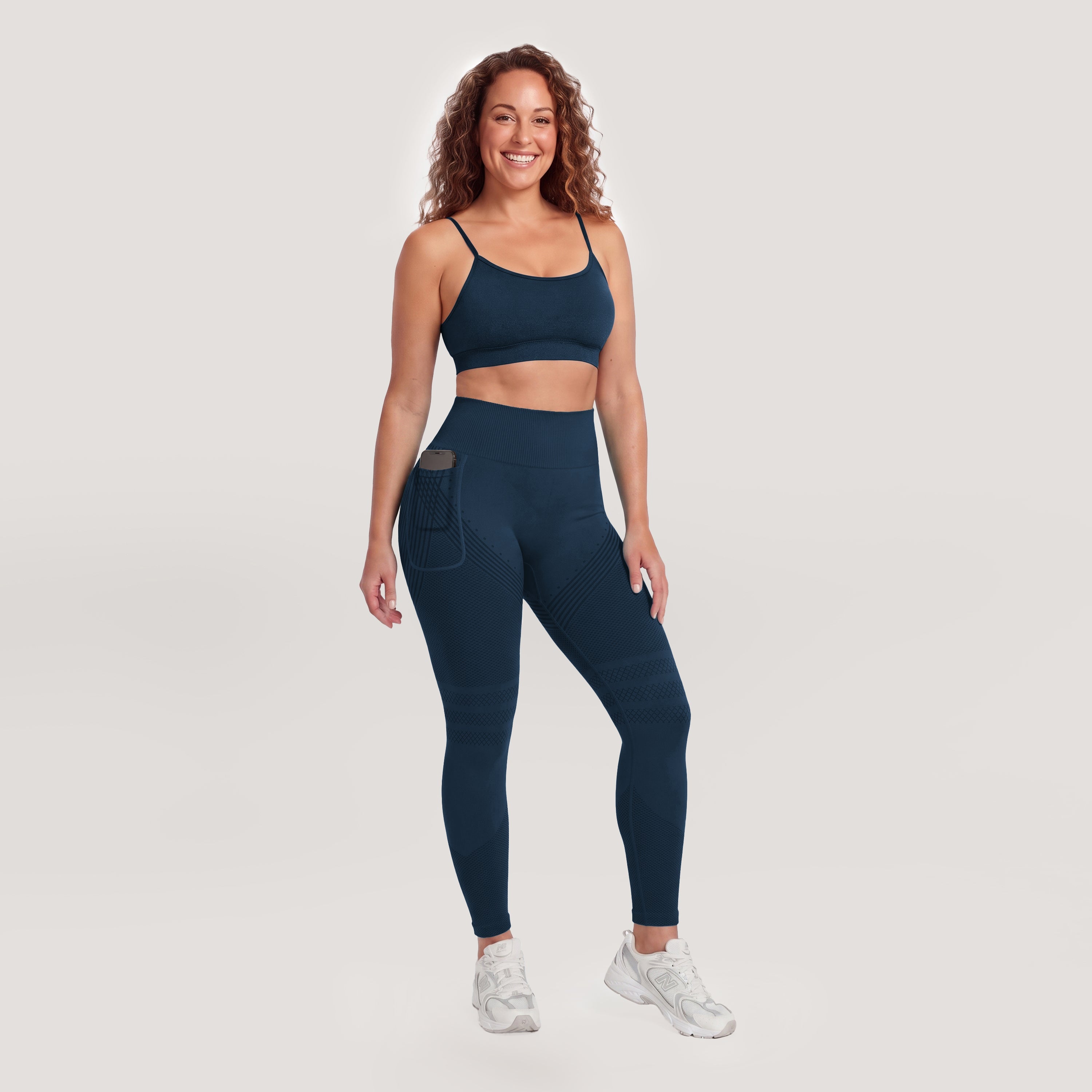 Sculpting Anti-Cellulite Leggings with Right Side Pocket by Silix