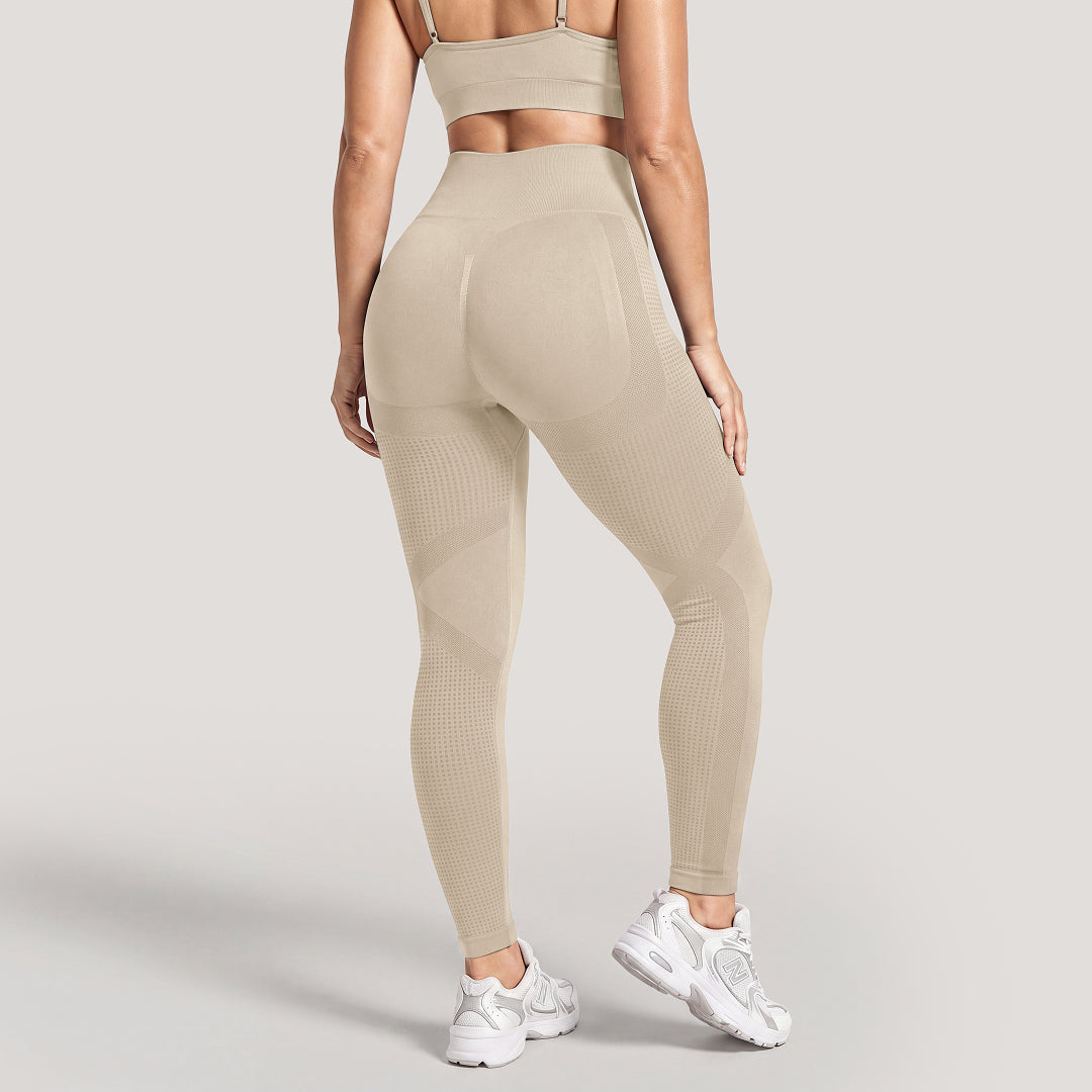 Leggings Sin Costuras de Cintura Alta 3D CelluSmooth | Silix - Elevadores de Cuerpo