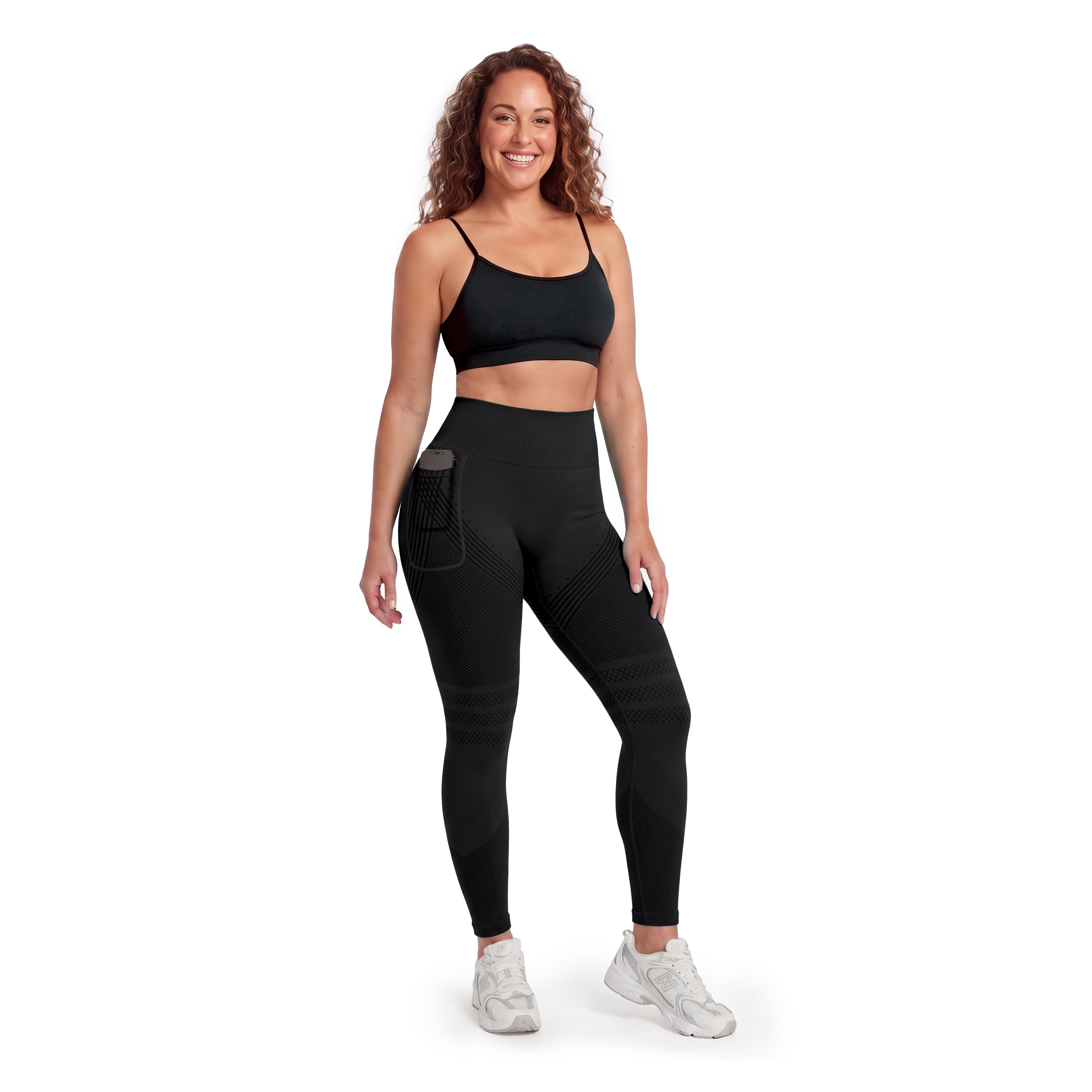 Sculpting Anti-Cellulite Leggings with Right Side Pocket by Silix