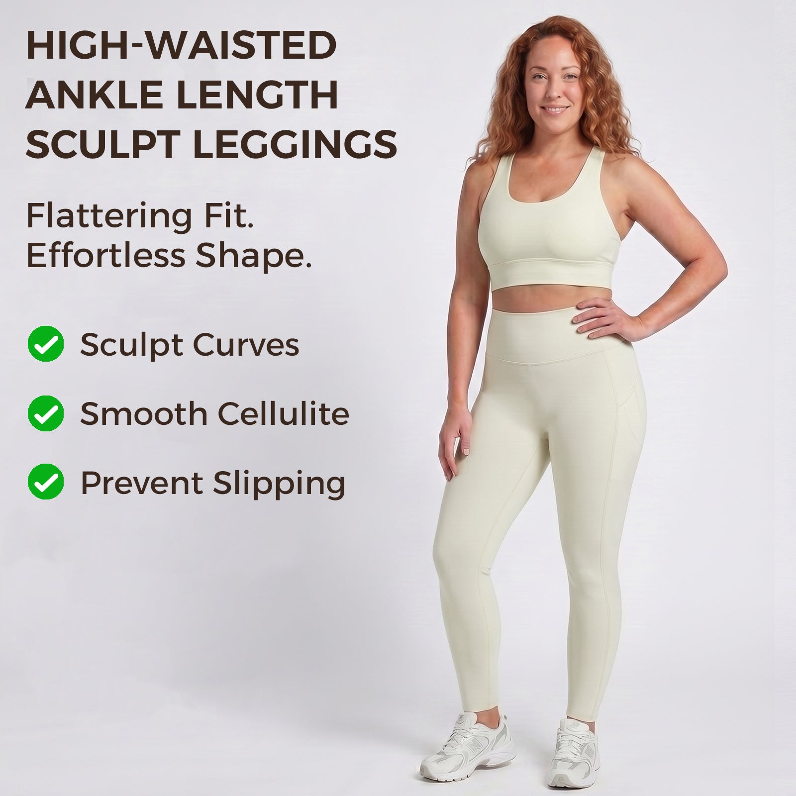 Leggings de Cintura Alta y Largo Tobillo con Efecto Sculptor