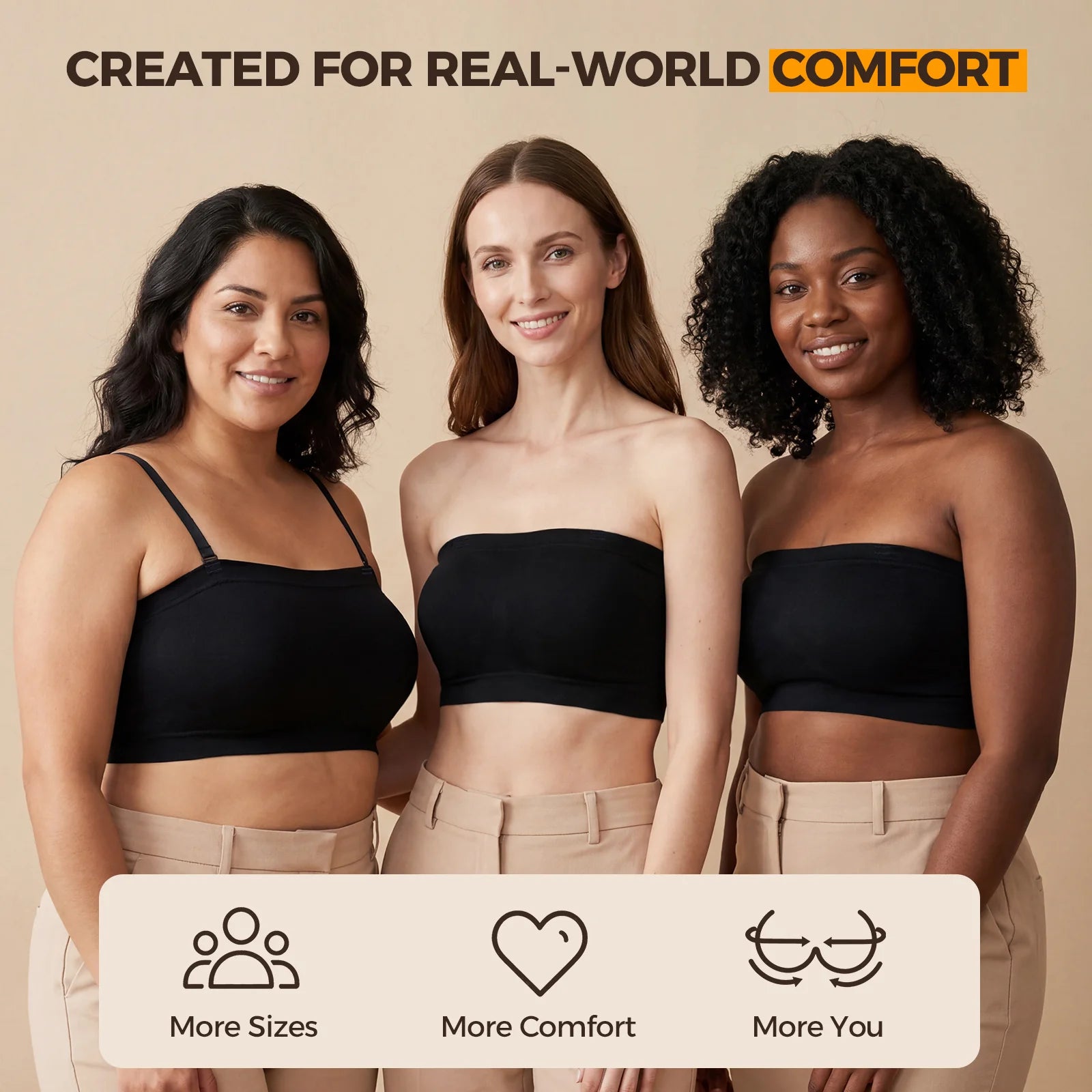 Bandeau Convertible: Sostén Versátil para Uso Diario