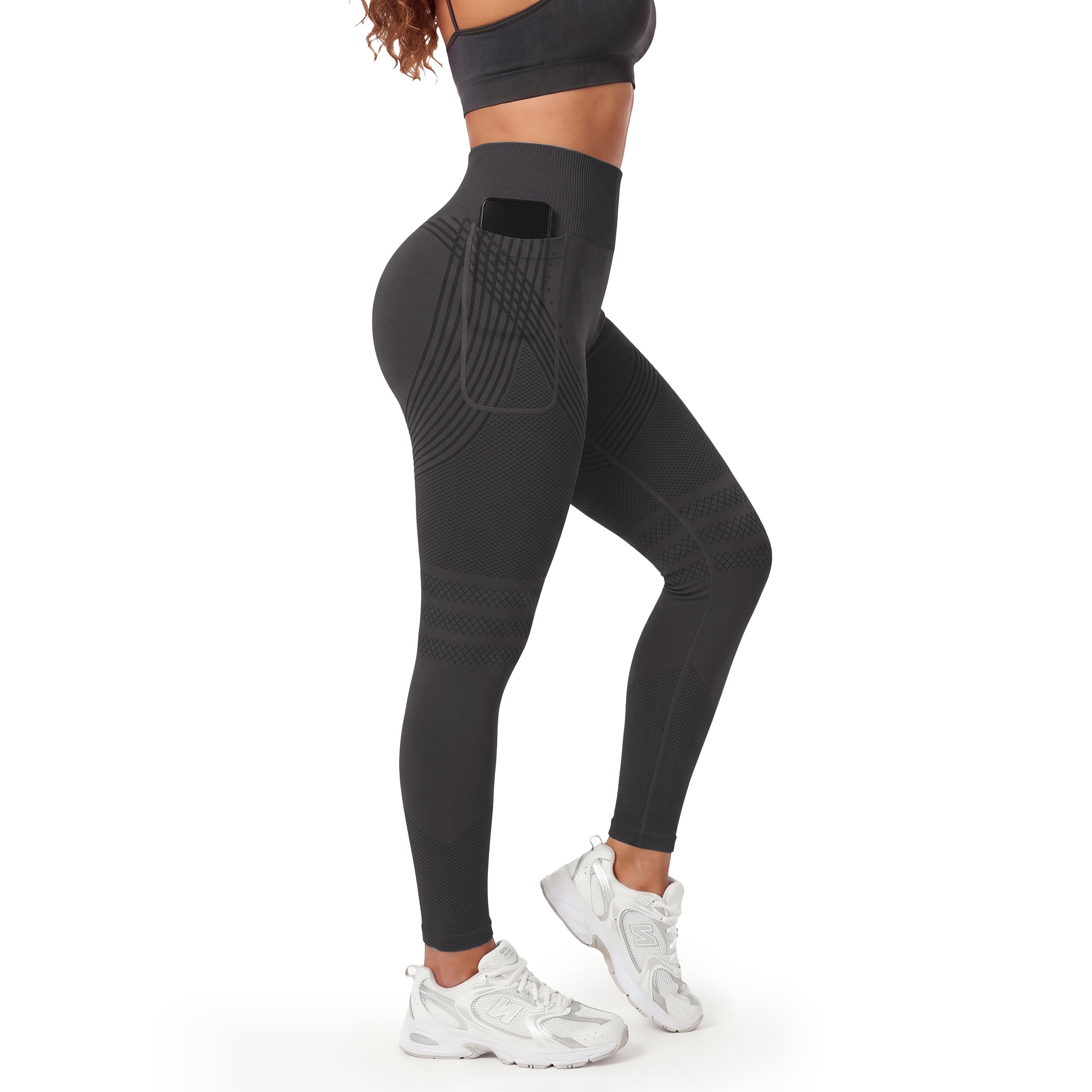 Sculpting Anti-Cellulite Leggings with Right Side Pocket by Silix